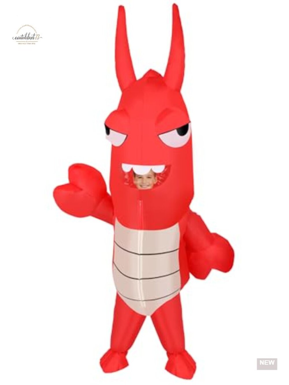 Inflatable Lobster Costume Full-Body Cosplay Halloween Christmas Carnival